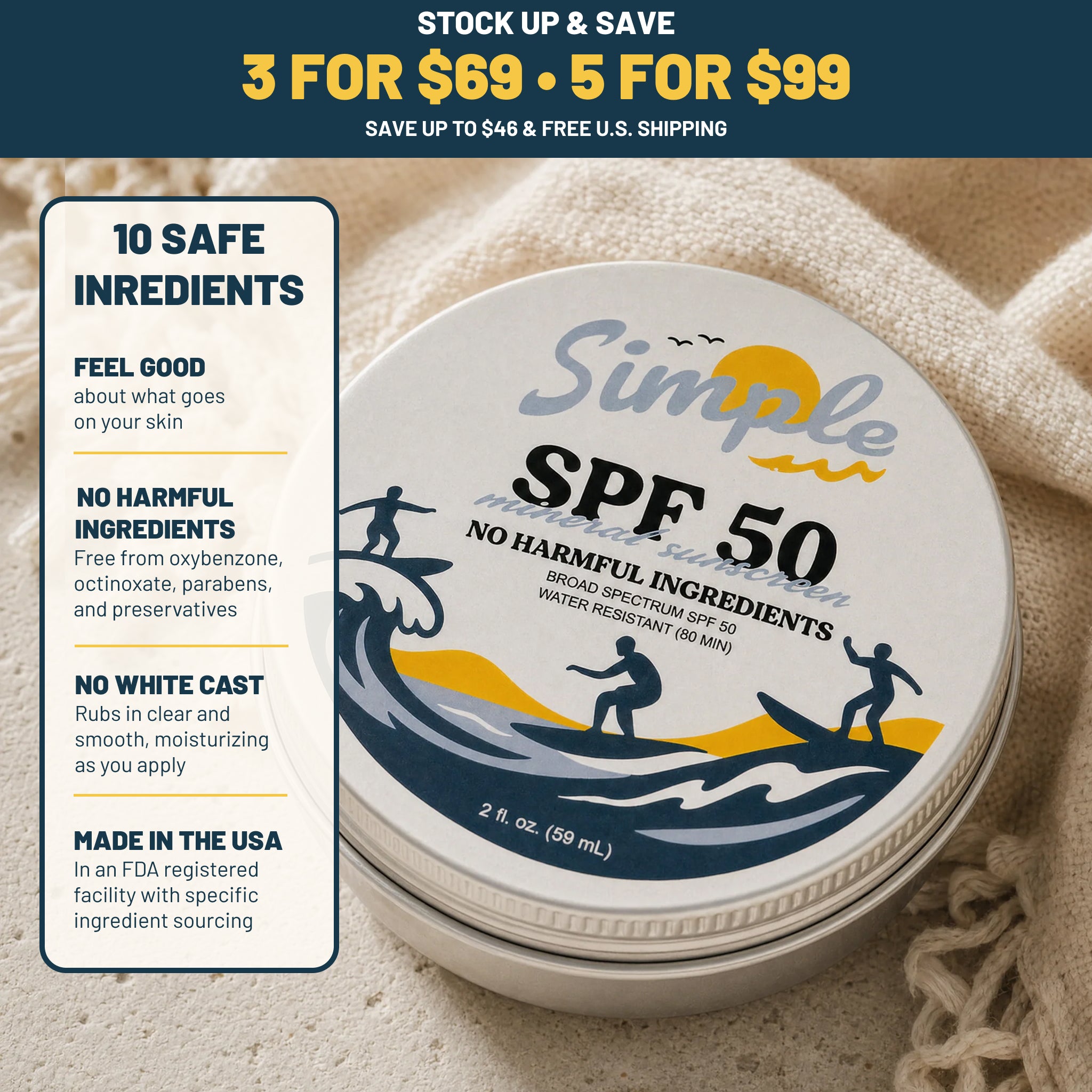 SPF 50 Mineral Sunscreen